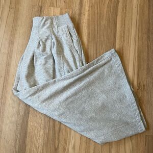 Daily Practice by Anthropologie High-Rise Pleated Wide Leg Sweatpants